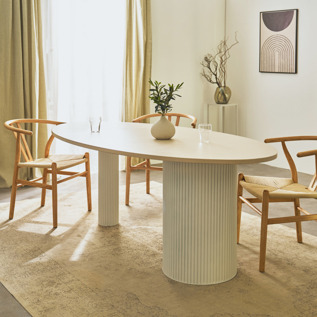 Table column ROUND WAVY