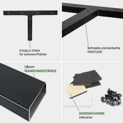 Set of 2 furniture runners T-FORM
